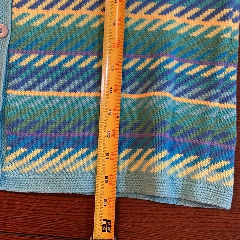 Vintage Talbots Petites Cardigan. Large petite. Spring colors.